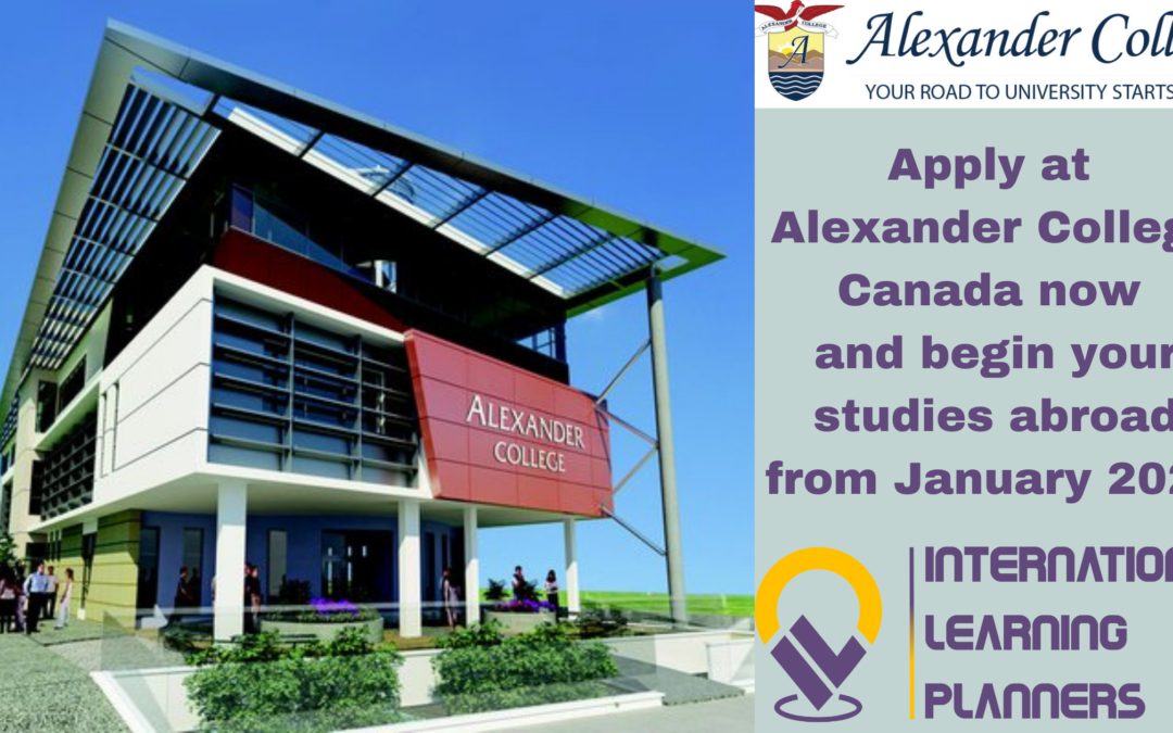 APPLY AT ALEXANDER COLLEGE, CANADA FOR THE JANUARY 2023 INTAKE